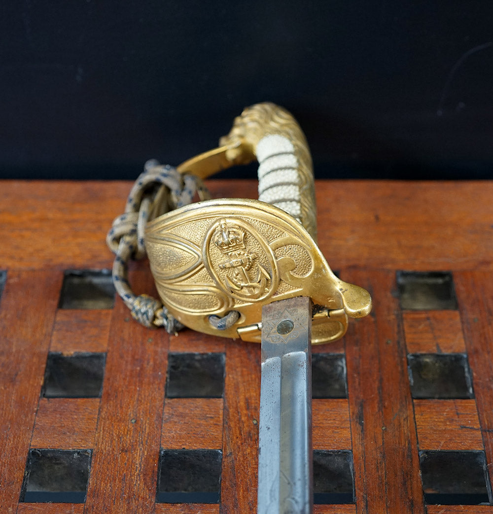 c1846 Pattern Royal Navy Officers Dress Sword Trinity Marine