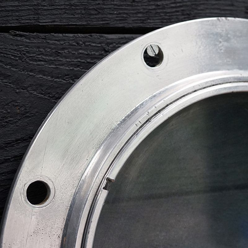 Reclaimed Ships Aluminium Fixed Porthole - 12in Glass Trinity Marine