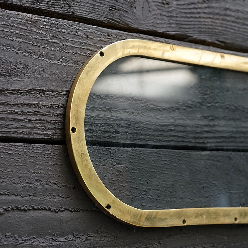 Vintage Brass Oval Ships Doors Porthole Windows Trinity Marine
