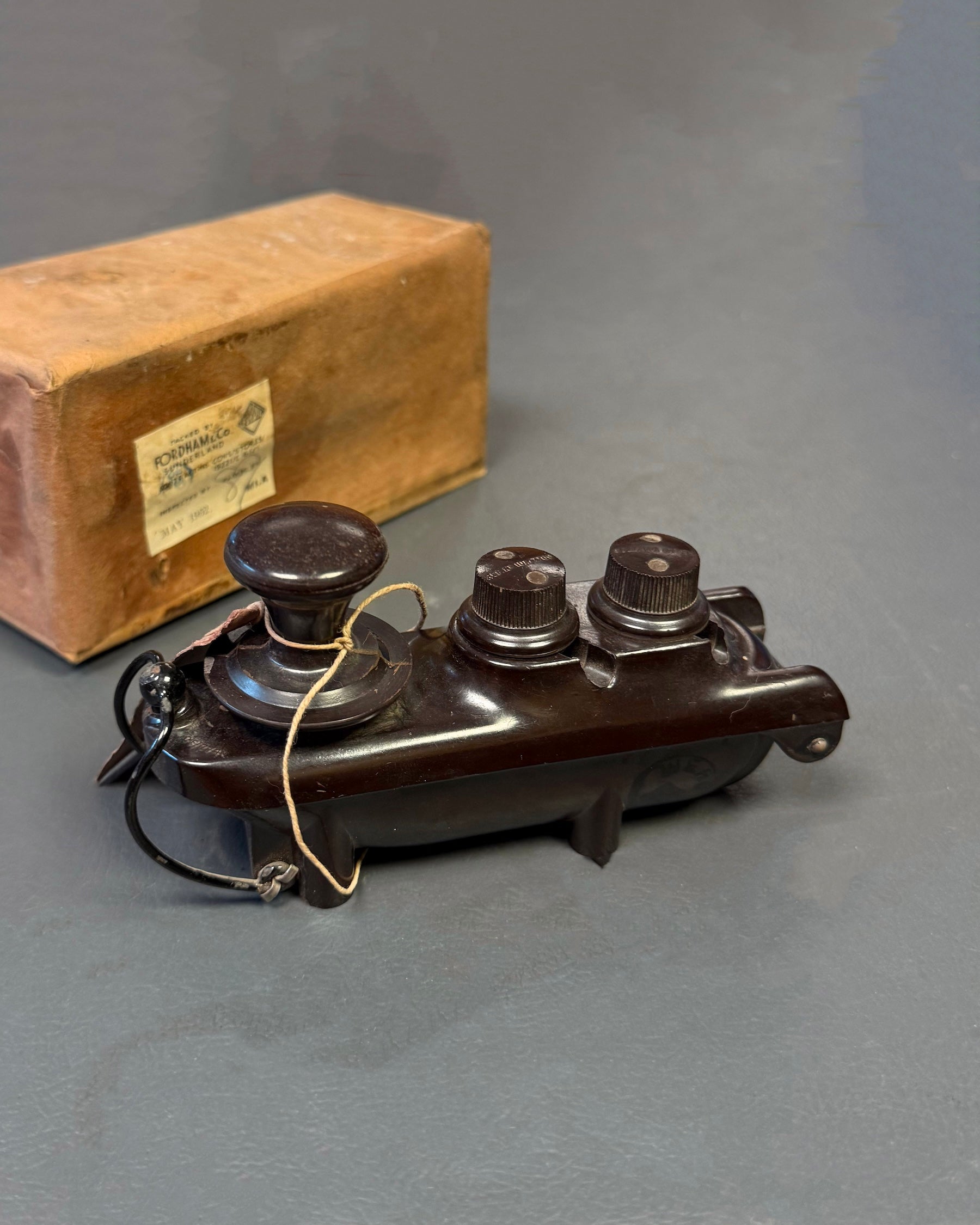 Rare Unissued ‘Bathtub’ RAF Morse Key in Original Packaging Trinity Marine