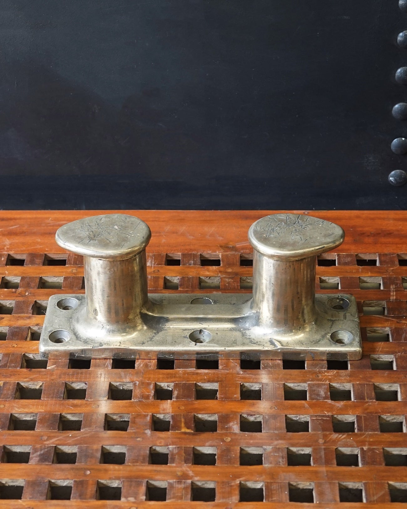 Bronze 50’s US Minesweeper ‘Dodge’ Teardrop Double Bitt Trinity Marine