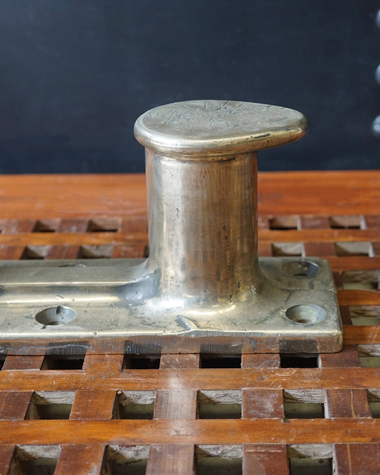 Bronze 50’s US Minesweeper ‘Dodge’ Teardrop Double Bitt Trinity Marine