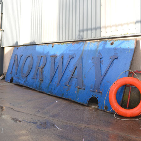 SS Norway Stern Letters - Norwegian Cruise Line 1979 Trinity Marine