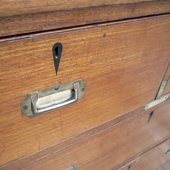 Campaign Chest of Drawers And Dresser Top Trinity Marine