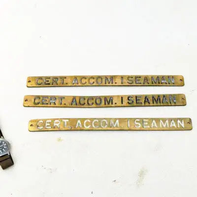 Accommodation Brass Ship's Door Sign Trinity Marine