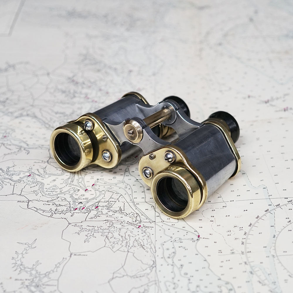 Polished WW2 Kershaw Zeiss Pattern Binoculars Trinity Marine