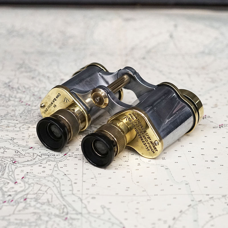 Polished WW2 Kershaw Zeiss Pattern Binoculars Trinity Marine