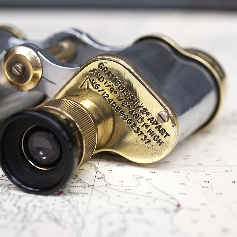 Polished WW2 Kershaw Zeiss Pattern Binoculars Trinity Marine
