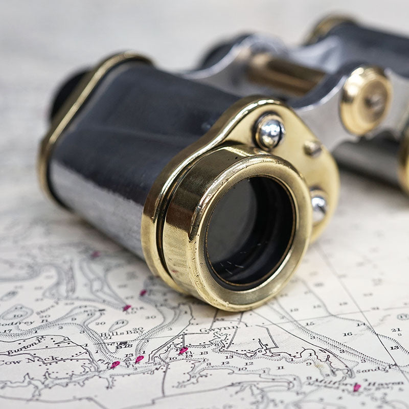 Polished WW2 Kershaw Zeiss Pattern Binoculars Trinity Marine