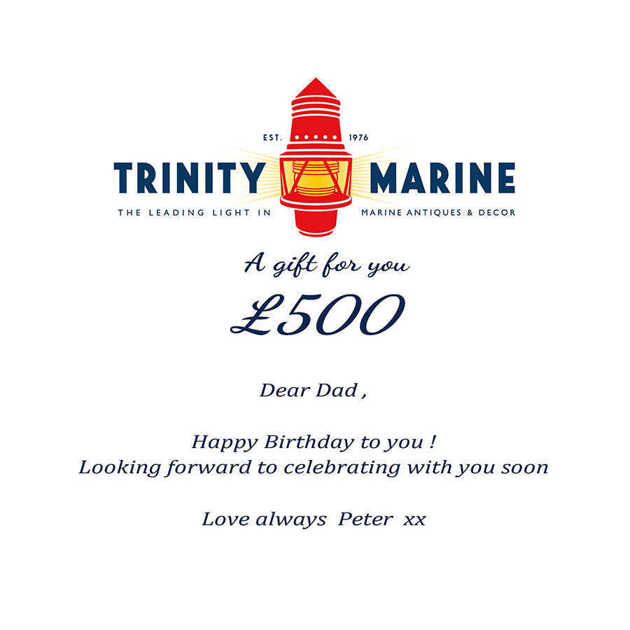 Trinity Marine Gift Voucher Trinity Marine