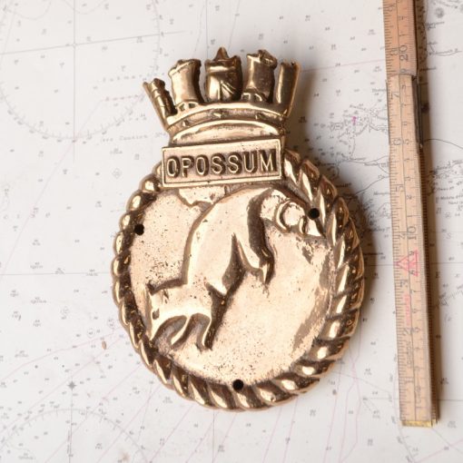 Royal Navy HMS Opossum Boat Badge - 1944