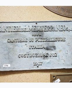 Ships Engine - Builders Plate Cantieri 1967 No 202