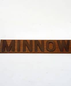 Original HMS Minnow Submarine Name Board - 1955