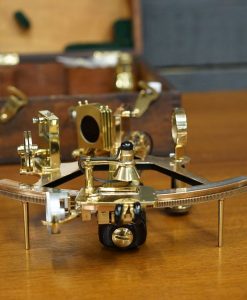 Royal Navy Silver Scale Sextant - Henry Hughes & Son Polished