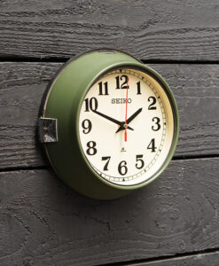 70s Revival Olive Green Supertanker Clock